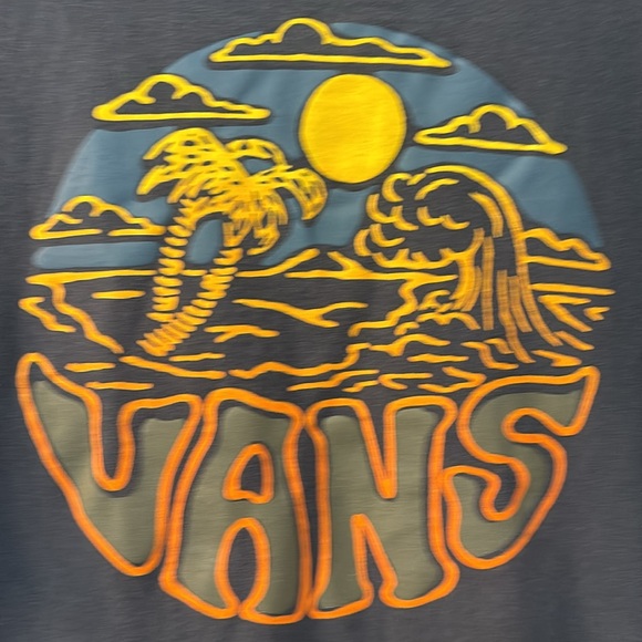 Vans Blue Graphic T-Shirt - Picture 2 of 5
